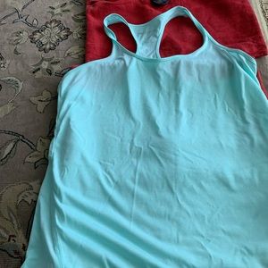 Ideology sports top teal size large
